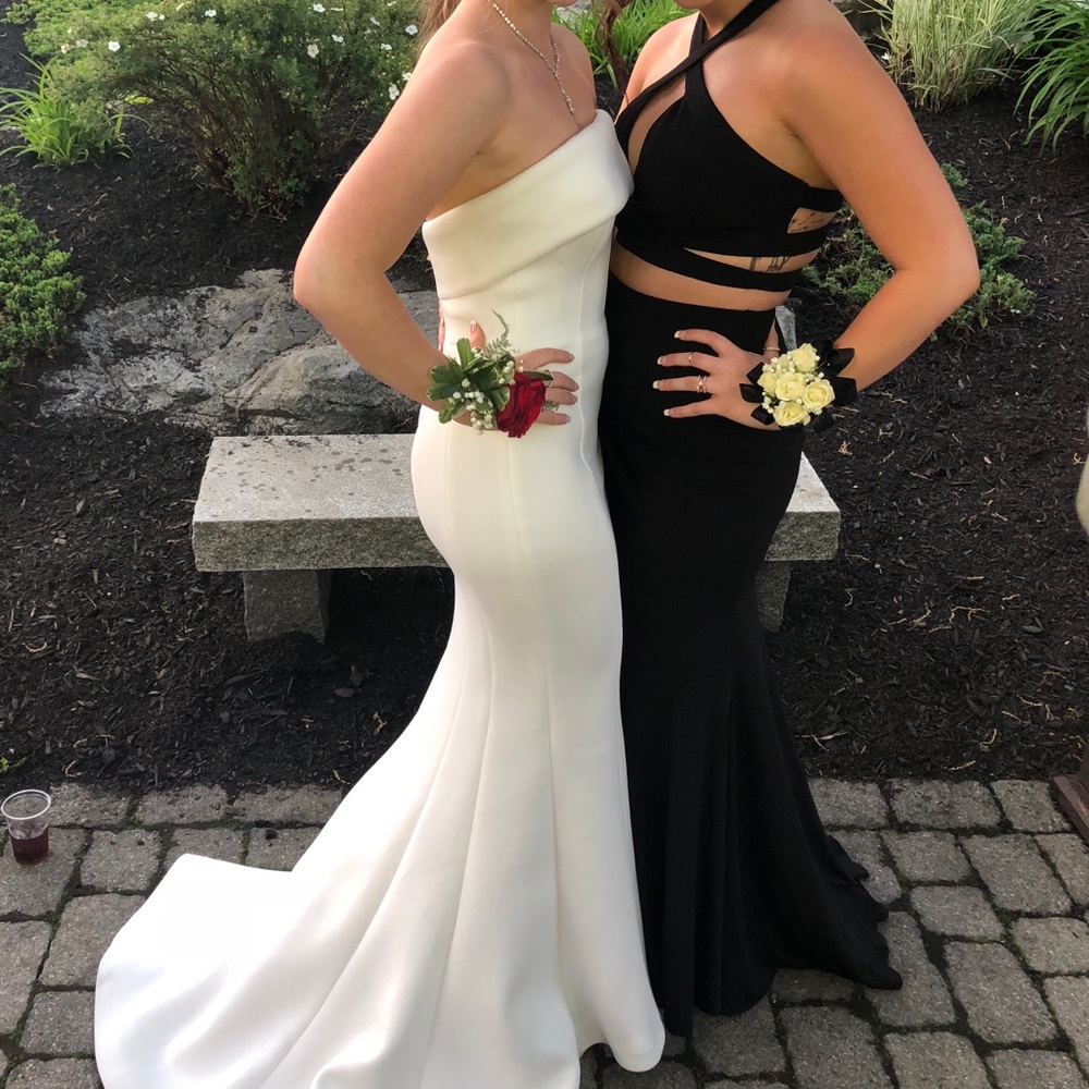 Black 2 Piece Prom Dress